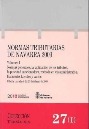 Cubierta de NORMAS TRIBUTARIAS DE NAVARRA 2009