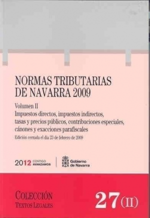 Cubierta de NORMAS TRIBUTARIAS DE NAVARRA 2009