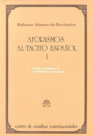 Cubierta de AFORISMOS AL TÁCITO ESPAÑOL. 2 VOLS.