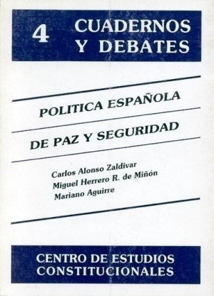 Cubierta de POLITICA ESPAÑOLA DE PAZ Y SEGURIDAD