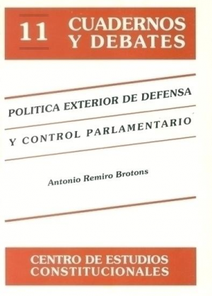 Cubierta de POLÍTICA EXTERIOR DE DEFENSA Y CONTROL PARLAMENTARIO