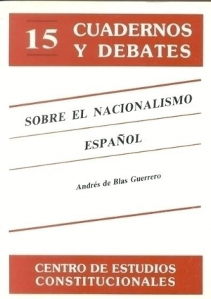 Cubierta de SOBRE EL NACIONALISMO ESPAÑOL