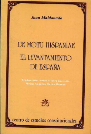 Cubierta de DE MOTU HISPANIAE. EL LEVANTAMIENTO DE ESPAÑA