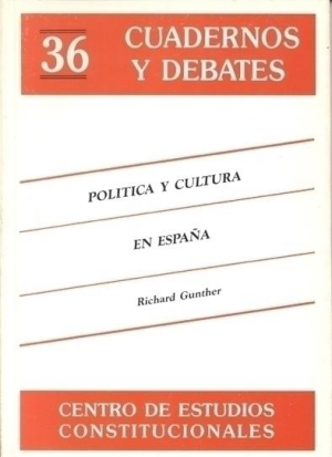 Cubierta de POLÍTICA Y CULTURA EN ESPAÑA