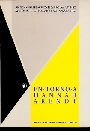 Cubierta de EN TORNO A HANNAH ARENDT