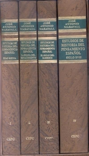 Cubierta de ESTUDIOS DE HISTORIA DEL PENSAMIENTO ESPAÑOL