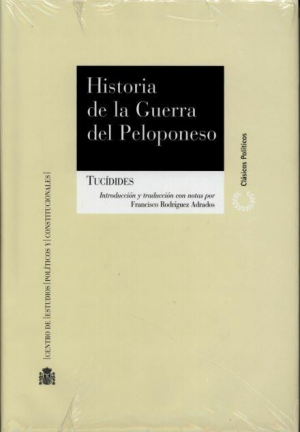 Cubierta de HISTORIA DE LA GUERRA DEL PELOPONESO