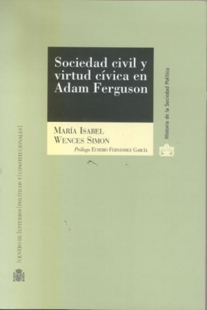 Cubierta de SOCIEDAD CIVIL Y VIRTUD CÍVICA EN ADAM FERGUSON