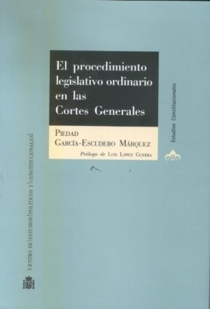 Cubierta de EL PROCEDIMIENTO LEGISLATIVO ORDINARIO EN LAS CORTES GENERALES