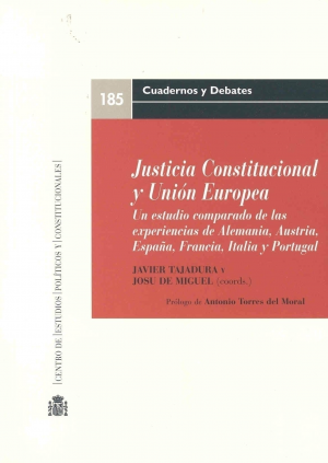 Cubierta de JUSTICIA CONSTITUCIONAL Y UNION EUROPEA