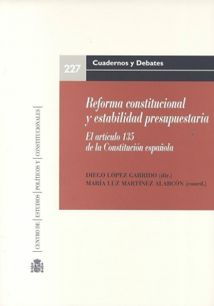 Cubierta de REFORMA CONSTITUCIONAL Y ESTABILIDAD PRESUPUESTARIA