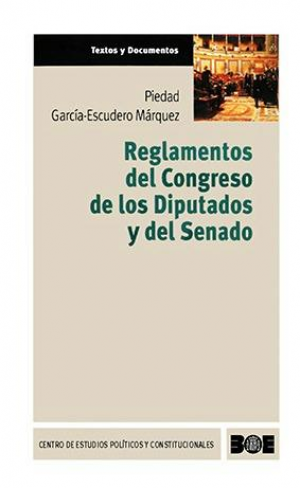 Cubierta de REGLAMENTOS DEL CONGRESO DE LOS DIPUTADOS Y DEL SENADO