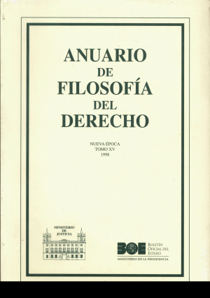 ANUARIO DE FILOSOFÍA DEL DERECHO 1998