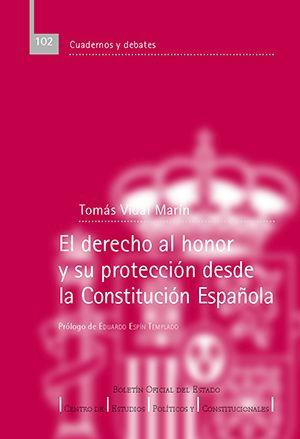 Cubierta de EL DERECHO AL HONOR Y SU PROTECCIÓN DESDE LA CONSTITUCIÓN ESPAÑOLA
