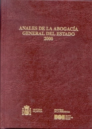 Cubierta de ANALES DE LA ABOGACÍA GENERAL DEL ESTADO 2000