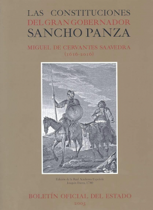 Cubierta de LAS CONSTITUCIONES DEL GRAN GOBERNADOR SANCHO PANZA