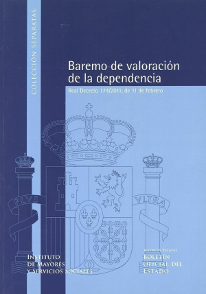 Cubierta de BAREMO DE VALORACIÓN DE LA DEPENDENCIA