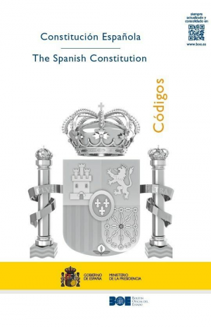 Cubierta de CONSTITUCIÓN ESPAÑOLA - THE SPANISH CONSTITUTION