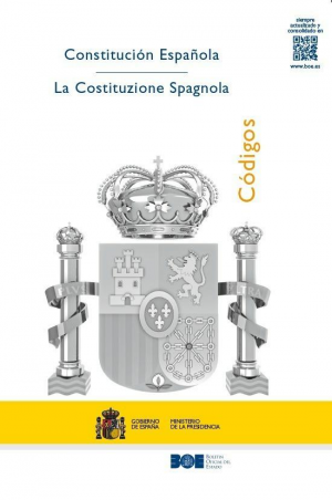 Cubierta de CONSTITUCIÓN ESPAÑOLA - LA COSTITUZIONE SPAGNOLA