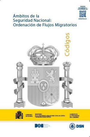 Cubierta de ÁMBITOS DE LA SEGURIDAD NACIONAL: ORDENACIÓN DE FLUJOS MIGRATORIOS