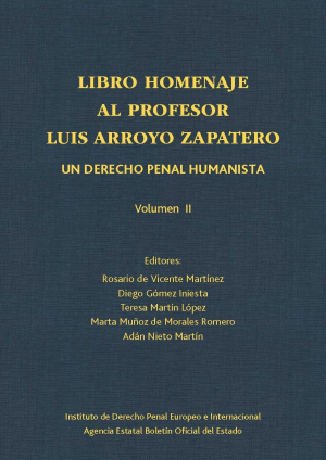 LIBRO HOMENAJE AL PROFESOR LUIS ARROYO ZAPATERO