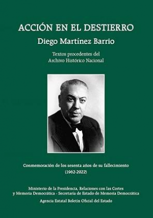 Cubierta de ACCIÓN EN EL DESTIERRO. DIEGO MARTÍNEZ BARRIO