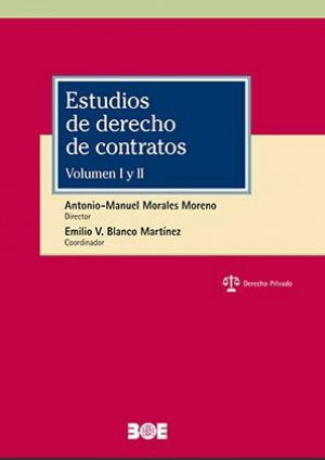 Cubierta de ESTUDIOS DE DERECHO DE CONTRATOS (Dos volúmenes)