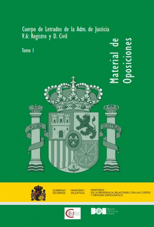 Cubierta de CUERPO DE LETRADOS DE LA ADMINISTRACIÓN DE JUSTICIA V.6: REGISTRO Y D. CIVIL