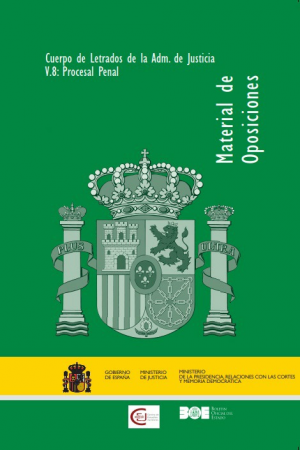 Cubierta de CUERPO DE LETRADOS DE LA ADMINISTRACIÓN DE JUSTICIA V.8: PROCESAL PENAL