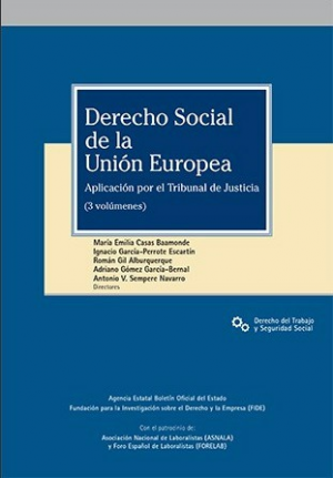 Cubierta de DERECHO SOCIAL DE LA UNIÓN EUROPEA (TRES TOMOS)