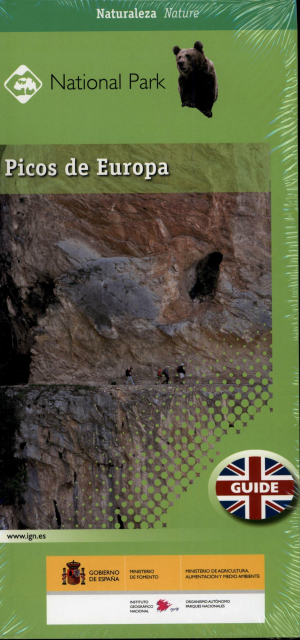 Cubierta de PARQUE NACIONAL DE PICOS DE EUROPA (GUÍA INGLÉS + 3 MAPAS)