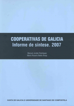 Cubierta de COOPERATIVAS DE GALICIA. INFORME DE SÍNTESE