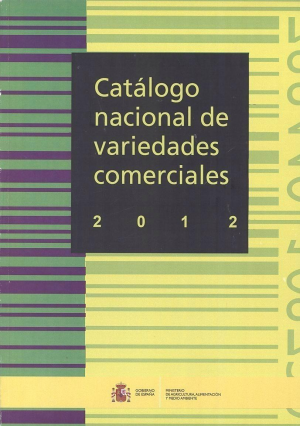 Cubierta de CATÁLOGO NACIONAL DE VARIEDADES COMERCIALES 2012