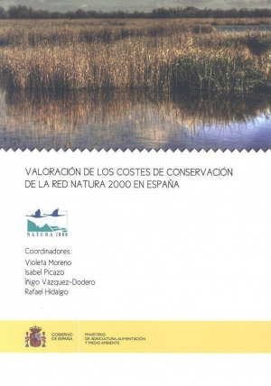 Cubierta de VALORACIÓN DE LOS COSTES DE CONSERVACIÓN DE LA RED NATURA 2000 EN ESPAÑA