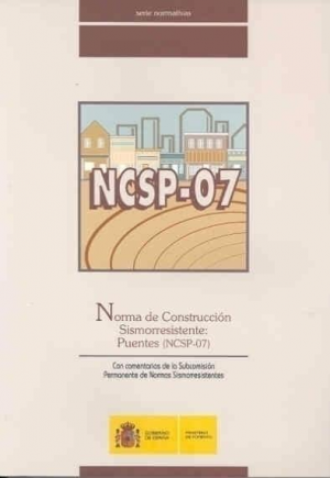 Cubierta de NORMA DE CONSTRUCCIÓN SISMORRESISTENTE: PUENTES. NCSP-07
