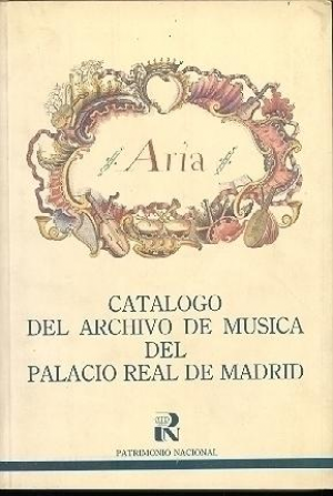 Cubierta de CATÁLOGO DEL ARCHIVO DE MÚSICA DEL PALACIO REAL DE MADRID