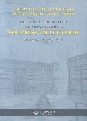 Cubierta de CATÁLOGO DE IMPRESOS DE LOS SIGLOS XVI AL XVIII