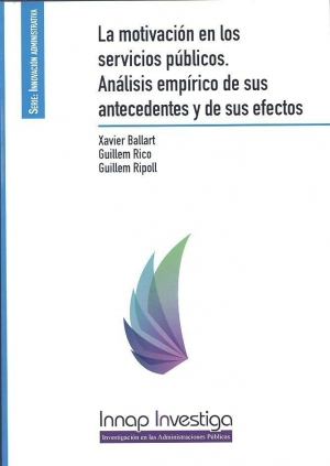 Cubierta de LA MOTIVACIÓN EN LOS SERVICIOS PÚBLICOS