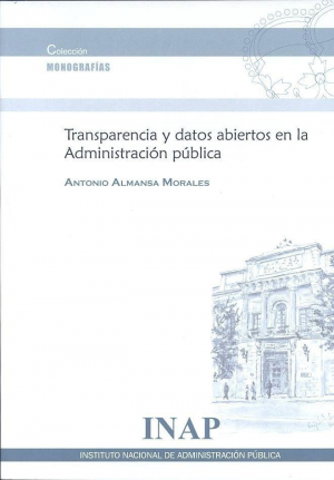 Cubierta de TRANSPARENCIA Y DATOS ABIERTOS EN LA ADMINISTRACIÓN PÚBLICA