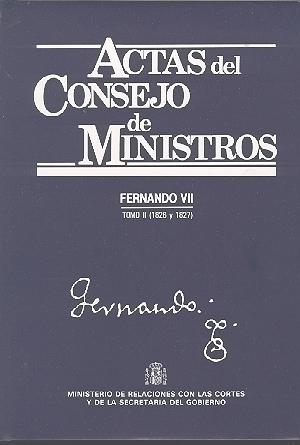 ACTAS DEL CONSEJO DE MINISTROS II