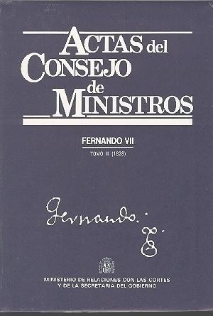 Cubierta de ACTAS DEL CONSEJO DE MINISTROS