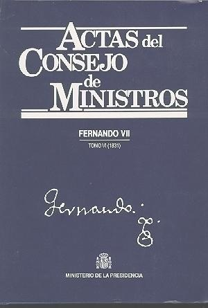 ACTAS DEL CONSEJO DE MINISTROS VI