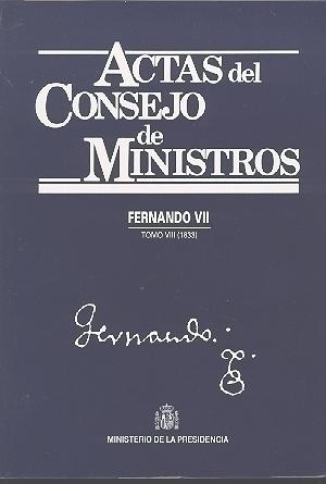 ACTAS DEL CONSEJO DE MINISTROS VIII
