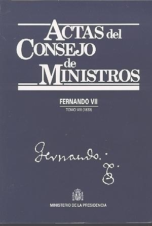 Cubierta de ACTAS DEL CONSEJO DE MINISTROS