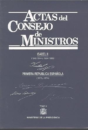ACTAS DEL CONSEJO DE MINISTROS X