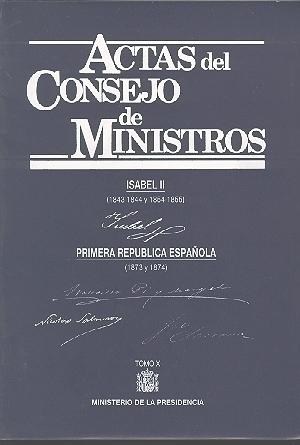 ACTAS DEL CONSEJO DE MINISTROS