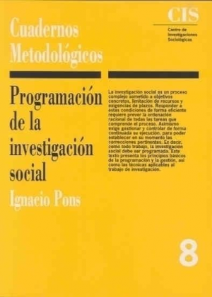 PROGRAMACIÓN DE LA INVESTIGACIÓN SOCIAL