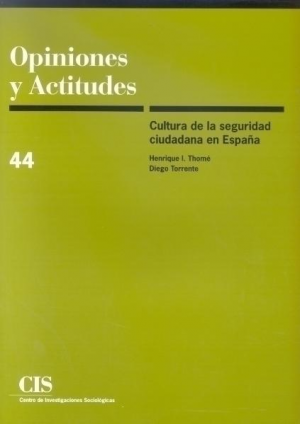 Cubierta de CULTURA DE LA SEGURIDAD CIUDADANA EN ESPAÑA