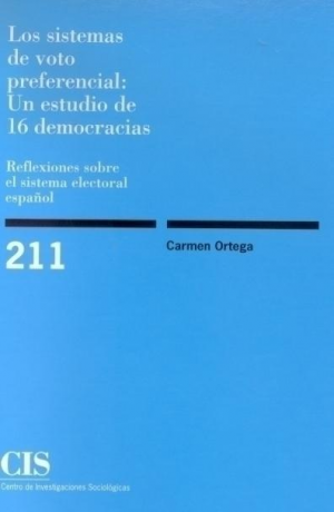 Cubierta de LOS SISTEMAS DE VOTO PREFERENCIAL: UN ESTUDIO DE 16 DEMOCRACIAS