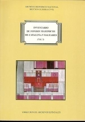 Cubierta de INVENTARIO DE FONDOS MASÓNICOS DE CATALUÑA Y BALEARES